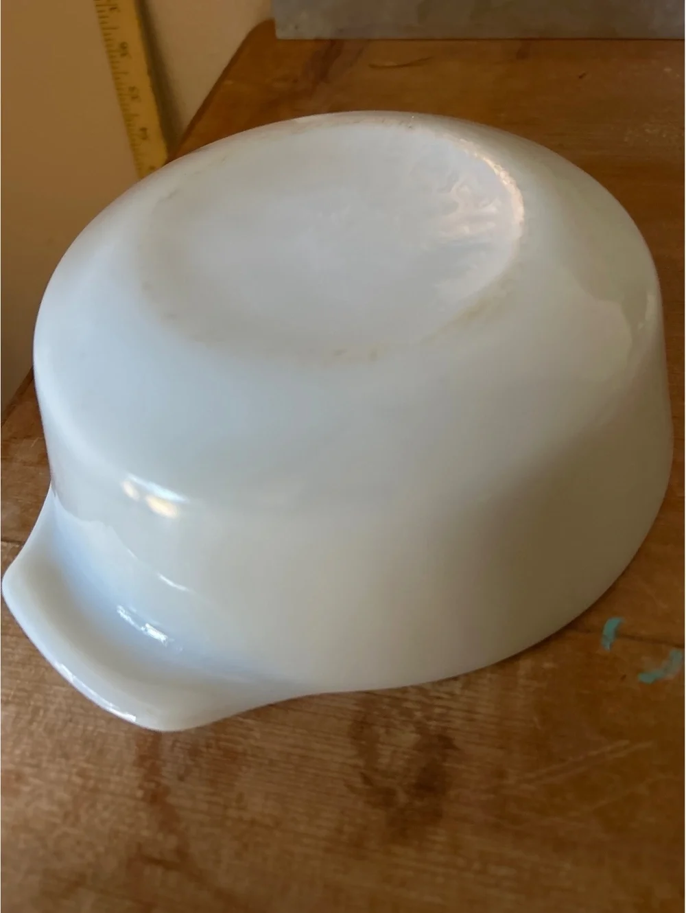 Vintage Pyrex Blue Cornflower Milk Glass Casserole Dish with Handles